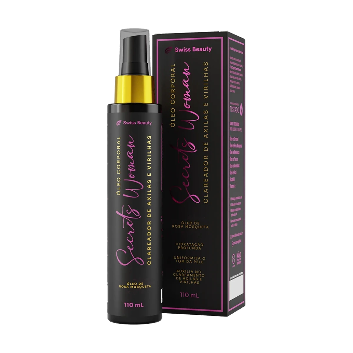 Óleo Corporal Secrets Woman 110 ml Swiss Beauty